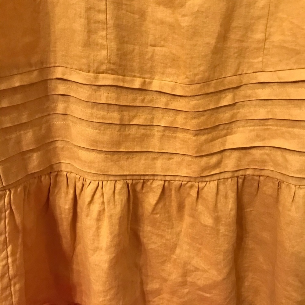 For Cynthia Yellow Embroidered Ruffle Midi Dress - Picture 7 of 8